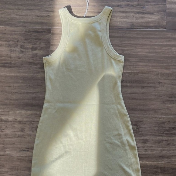 NWOT Reformation Loretta Rib Cotton Tank Dress in Celery Size M - Picture 9 of 14